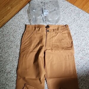 Carpenter  Pants LANDS END DUCK CLOTH CARPENTER PANTS 34x30 NEW